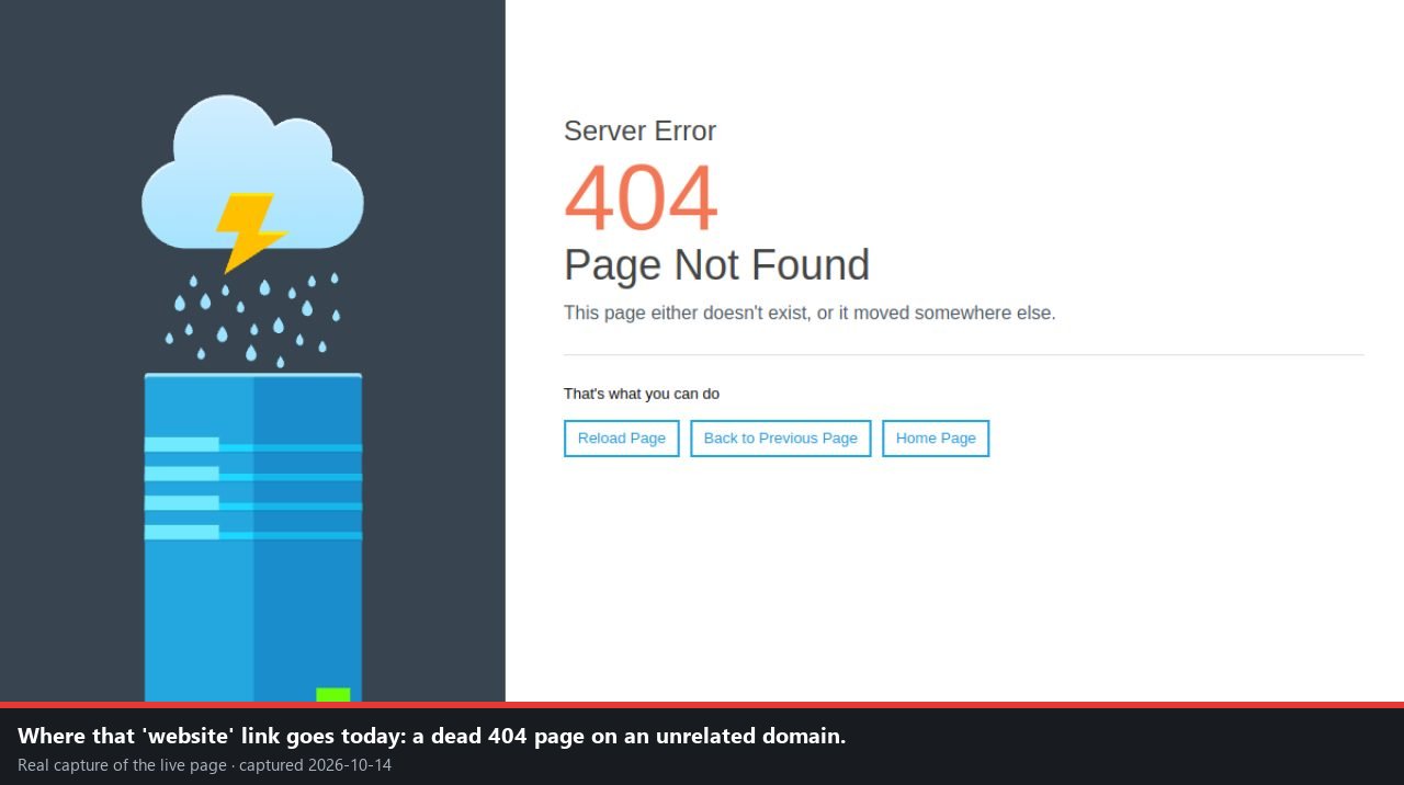 Capture: That link is now dead