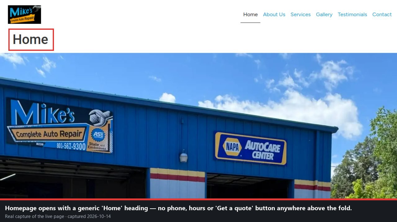 Capture: Homepage hides the basics